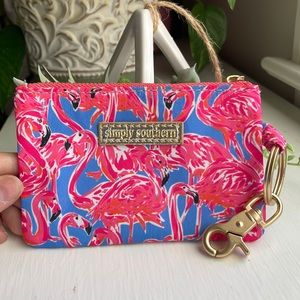 Simply Southern Flamingo ID/coin pouch